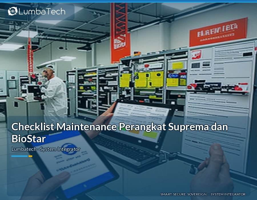 Checklist Maintenance Perangkat Suprema dan BioStar
