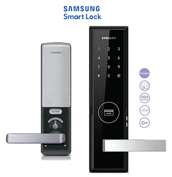 Samsung Smart Lock SHS-H505 | Pin, RFID Card & Kunci Manual