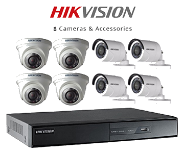Paket CCTV HikVision 8 Channel - Resolusi 2.0 MP