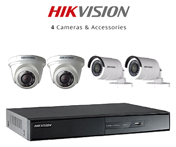 Paket CCTV HikVision 4 Channel - Resolusi 2.0 MP