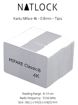 Kartu RFID Mifare 13.56MHz 4K