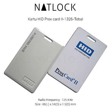 Kartu RFID HID Prox II ISO 1386 Compatible Tebal