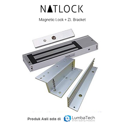 Magnetic Lock 600 lbs + ZL Bracket | Akses Kontrol