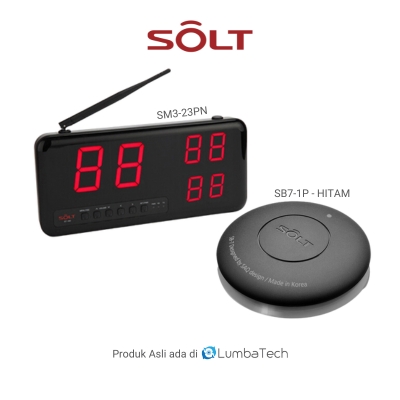 Paket SOLT SB7-1P Tombol Hitam + Monitor SOLT SM3-23PN