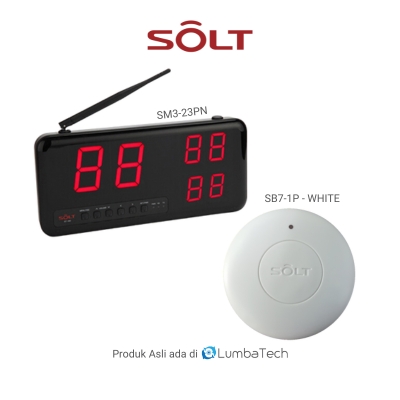 Paket SOLT SB7-1P Tombol Putih + Monitor SOLT SM3-23PN