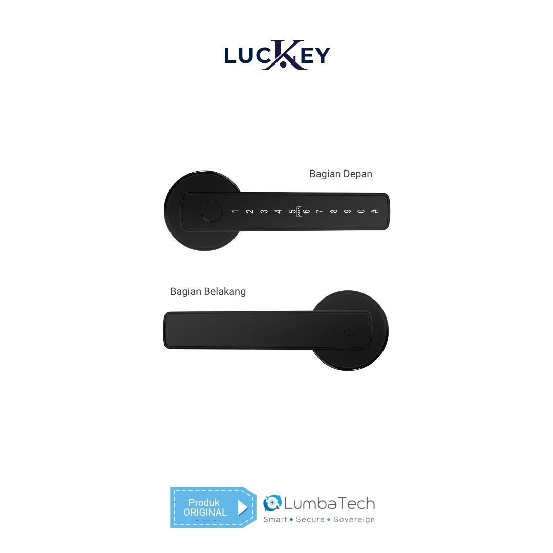 Luckey Smart Digital Door Lock | Sidik Jari, Pin, Kartu