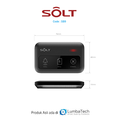 Tombol SOLT SB9-2PBK | Wireless Calling System