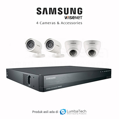 Paket CCTV Wisenet Samsung 4 Channel - Resolusi 2.0 MP