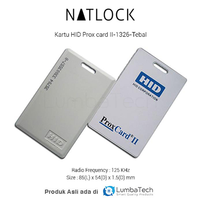 Kartu RFID HID Prox II ISO 1386 Compatible Tebal